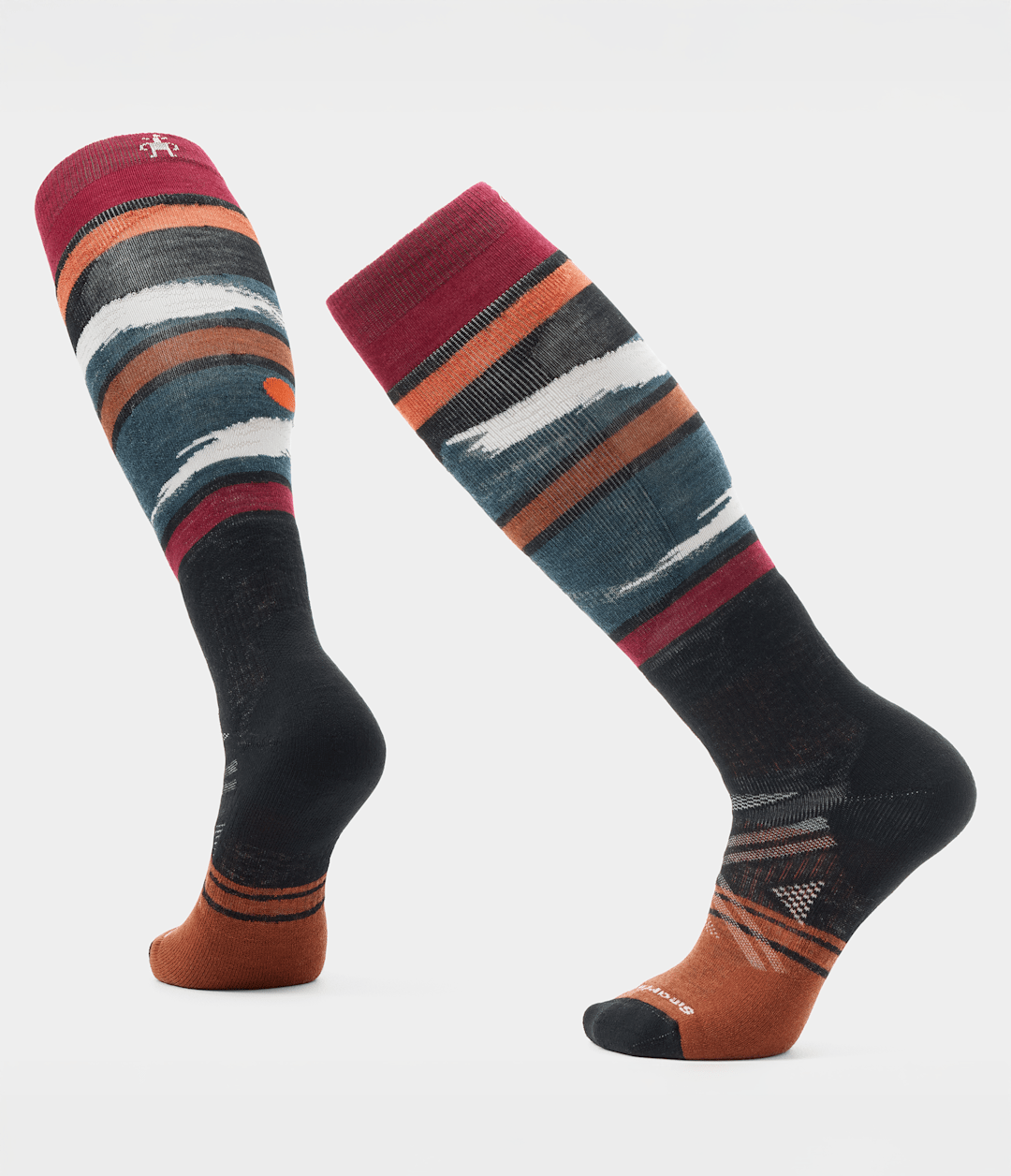 TNF X Smartwool Ski Full Cushion Midnight Ski OTC Socks Black