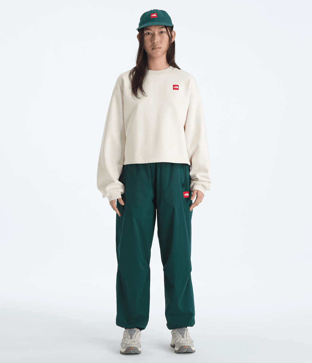 Women’s TNF™ Red Box Crew White Dune
