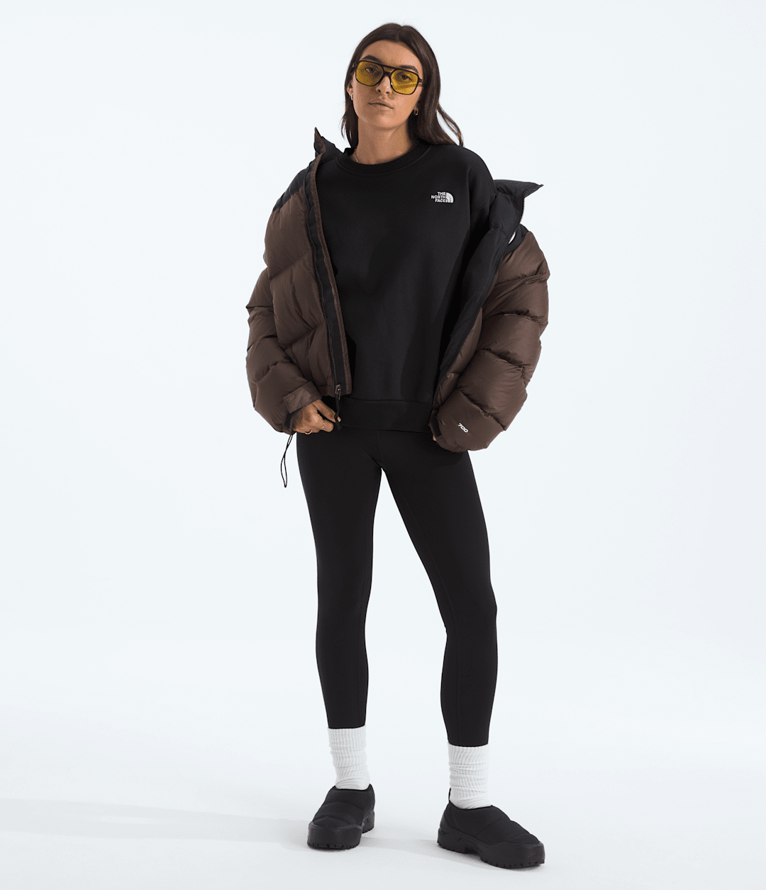 Women’s Evolution Simple Dome Oversized Crew TNF Black