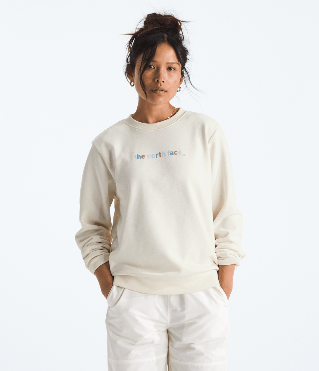 Women’s Evolution Proud Crew—Graphic White Dune