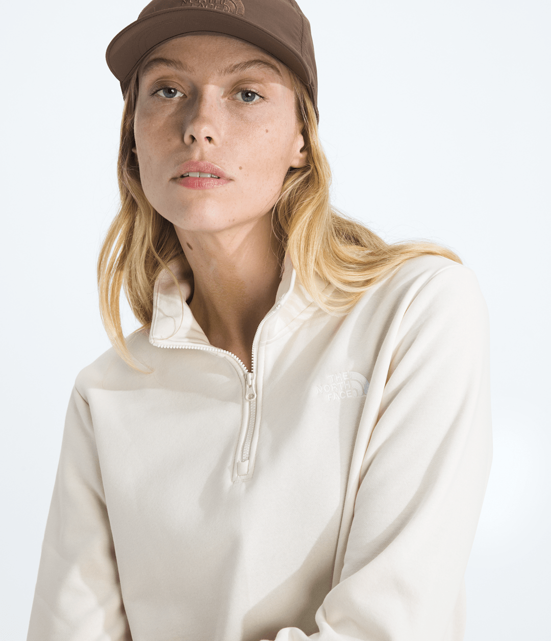 Women’s Evolution Simple Dome Regular ¼-Zip White Dune