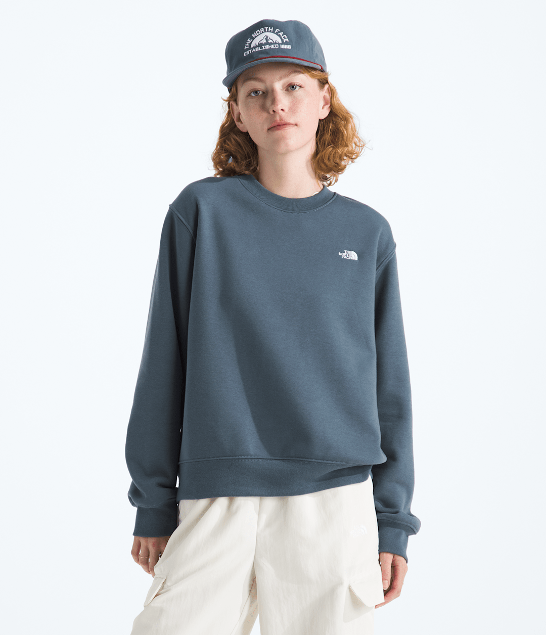 Women’s TNF™ Essential Simple Dome Relaxed Crew Granite Grey