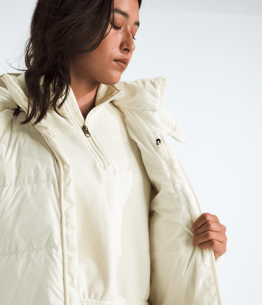 Women’s Hydrenalite™ City Long Down Hooded Parka White Dune