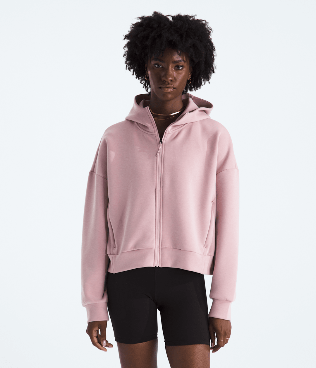 Women’s Jaida Full-Zip Hooded Jacket Metal Pink