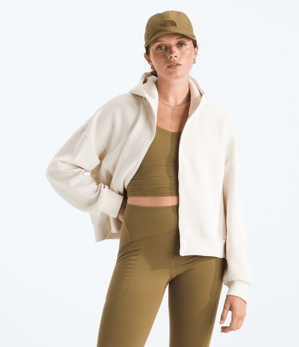 Women’s Jaida Full-Zip Hooded Jacket White Dune
