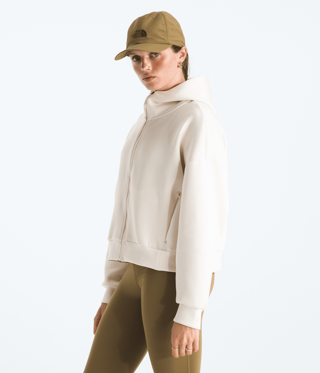 Women’s Jaida Full-Zip Hooded Jacket White Dune