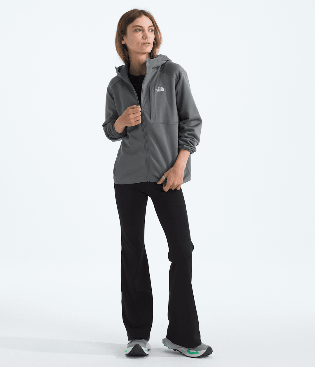 Women’s TNF™ Performance Fleece Full-Zip Hoodie Smoked Pearl