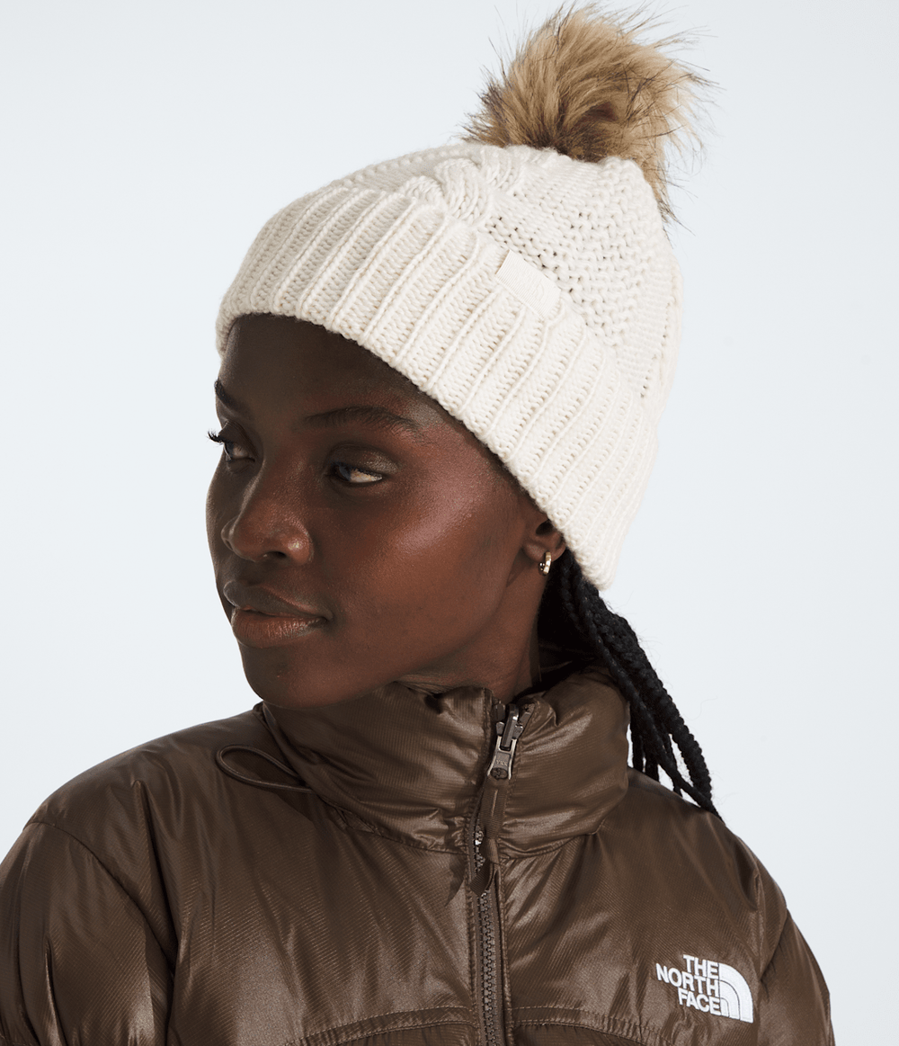 Women’s Oh Mega Fur Pom Beanie White Dune