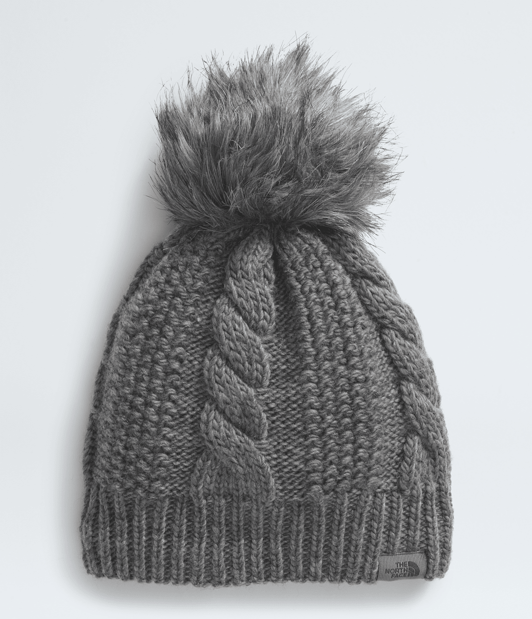 Women’s Oh Mega Fur Pom Lined Beanie TNF Medium Grey Heather