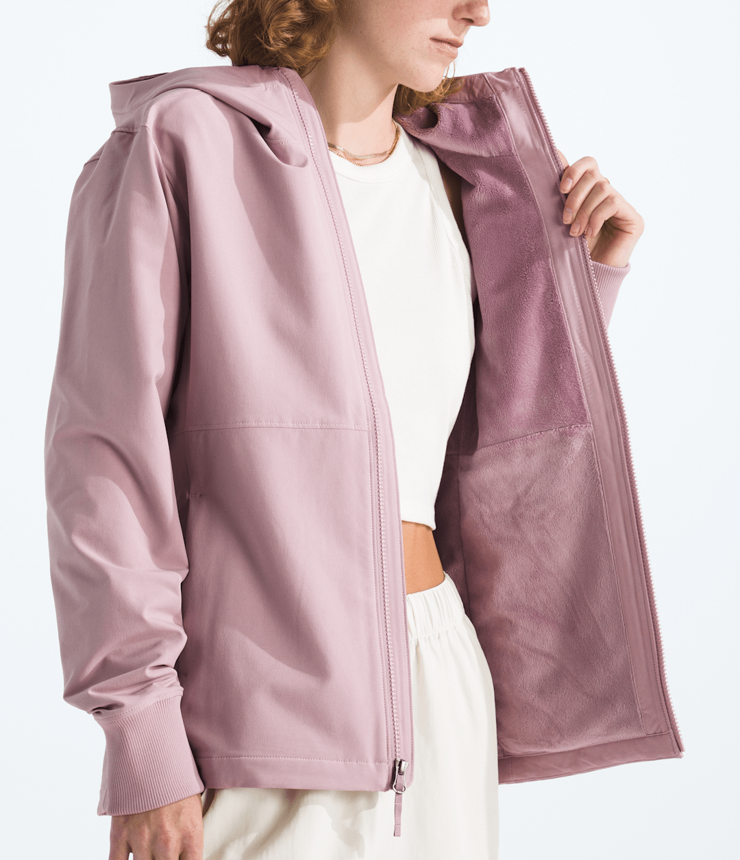 Women’s Shelbe Raschel Hoodie Metal Pink