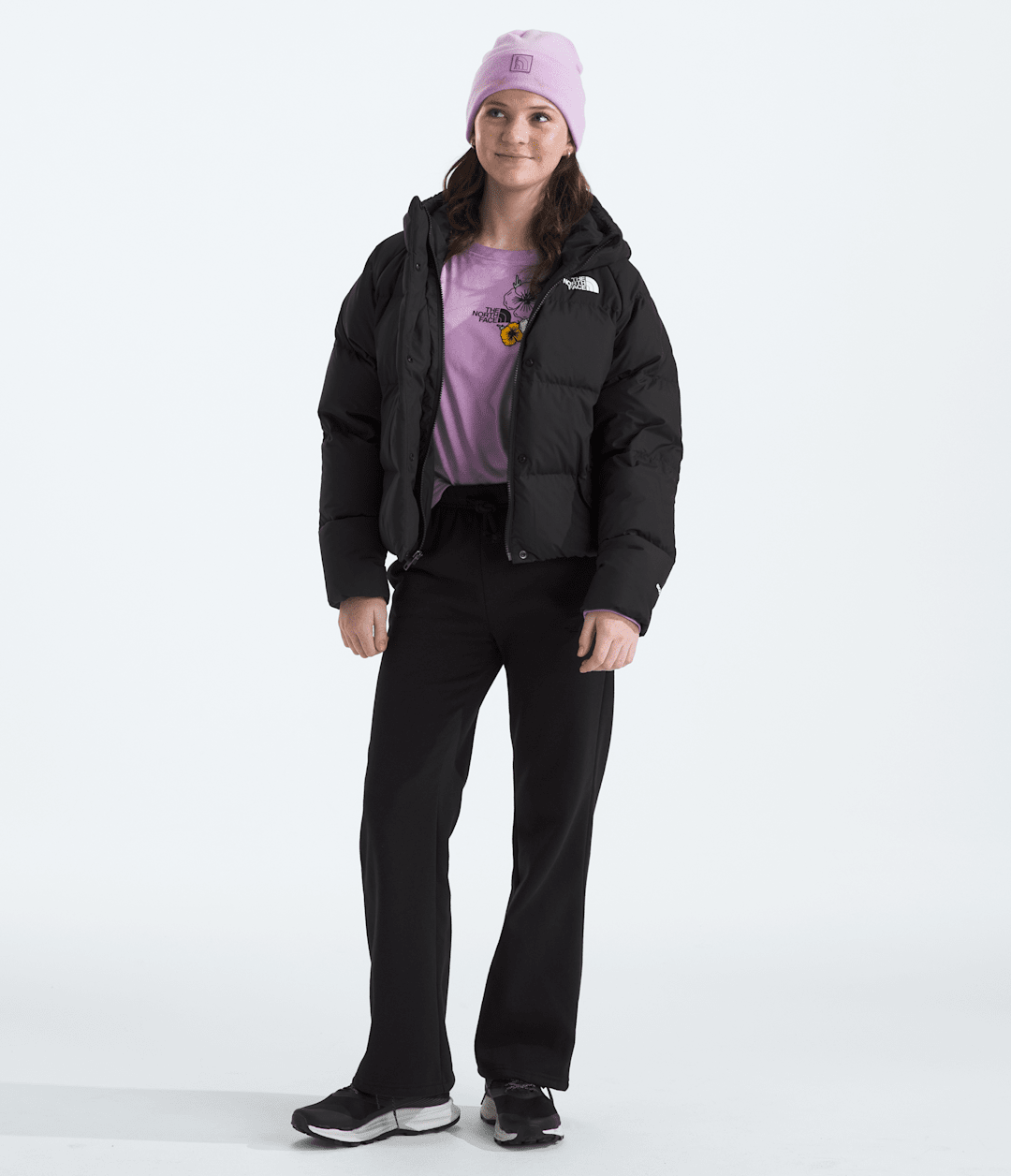 Girls’ North Down Hooded Jacket TNF Black