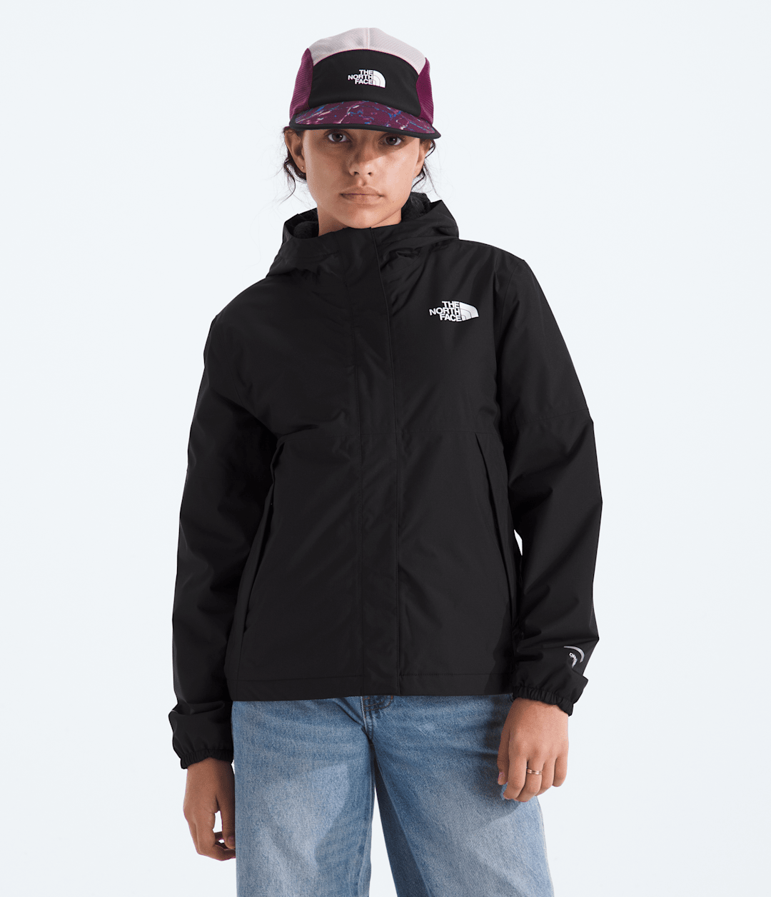 Girls’ Warm Antora Rain Jacket TNF Black/TNF Black
