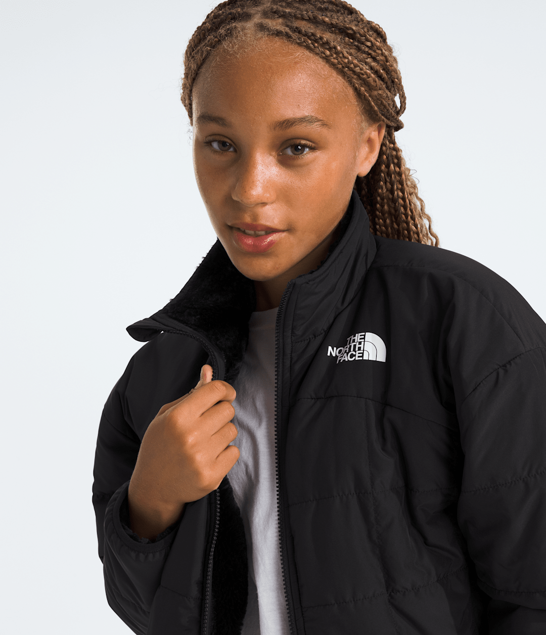 Girls’ Reversible Shasta Full-Zip Jacket TNF Black