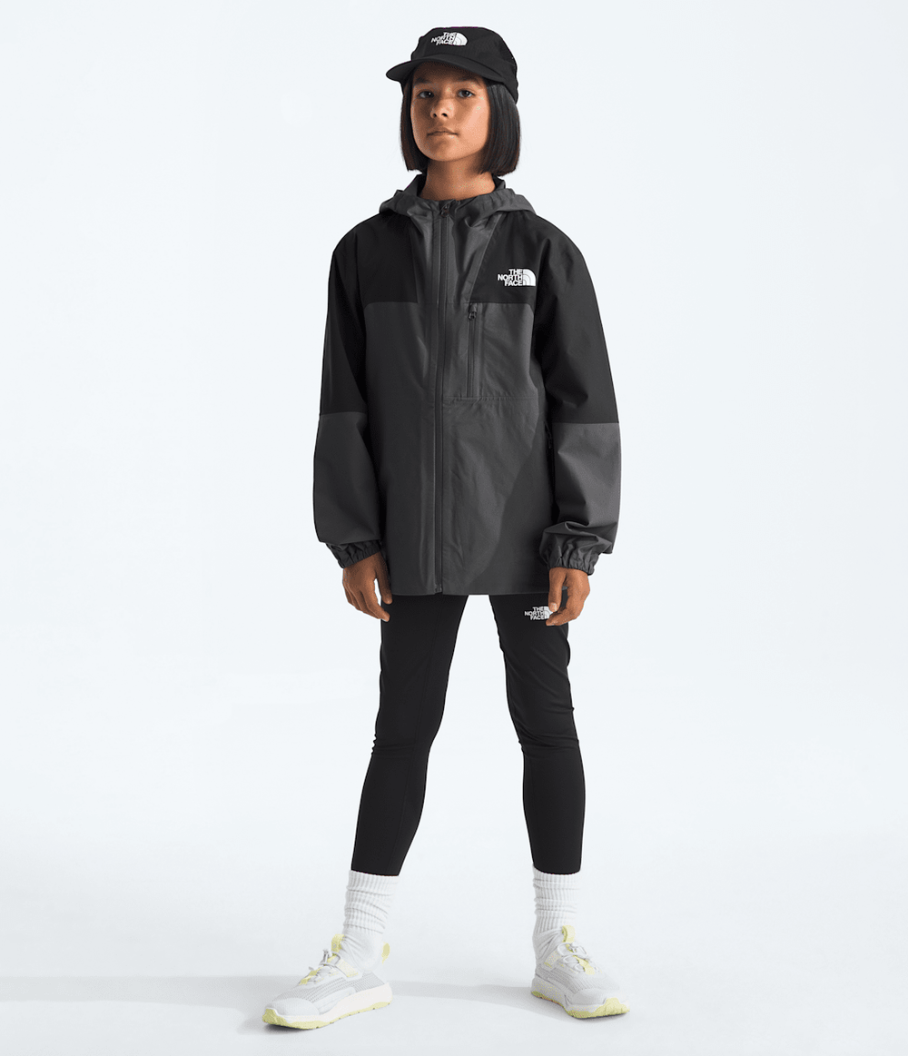 Boys’ & Girls’ Hike Packable Shell TNF Black/Asphalt Grey