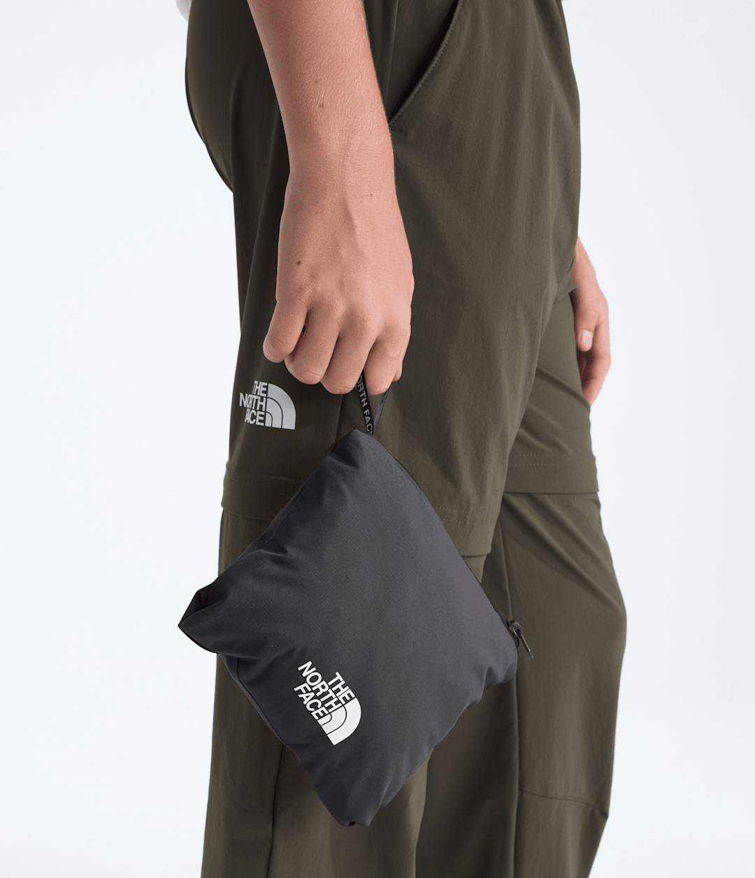 Boys’ & Girls’ Hike Packable Shell TNF Black/Asphalt Grey