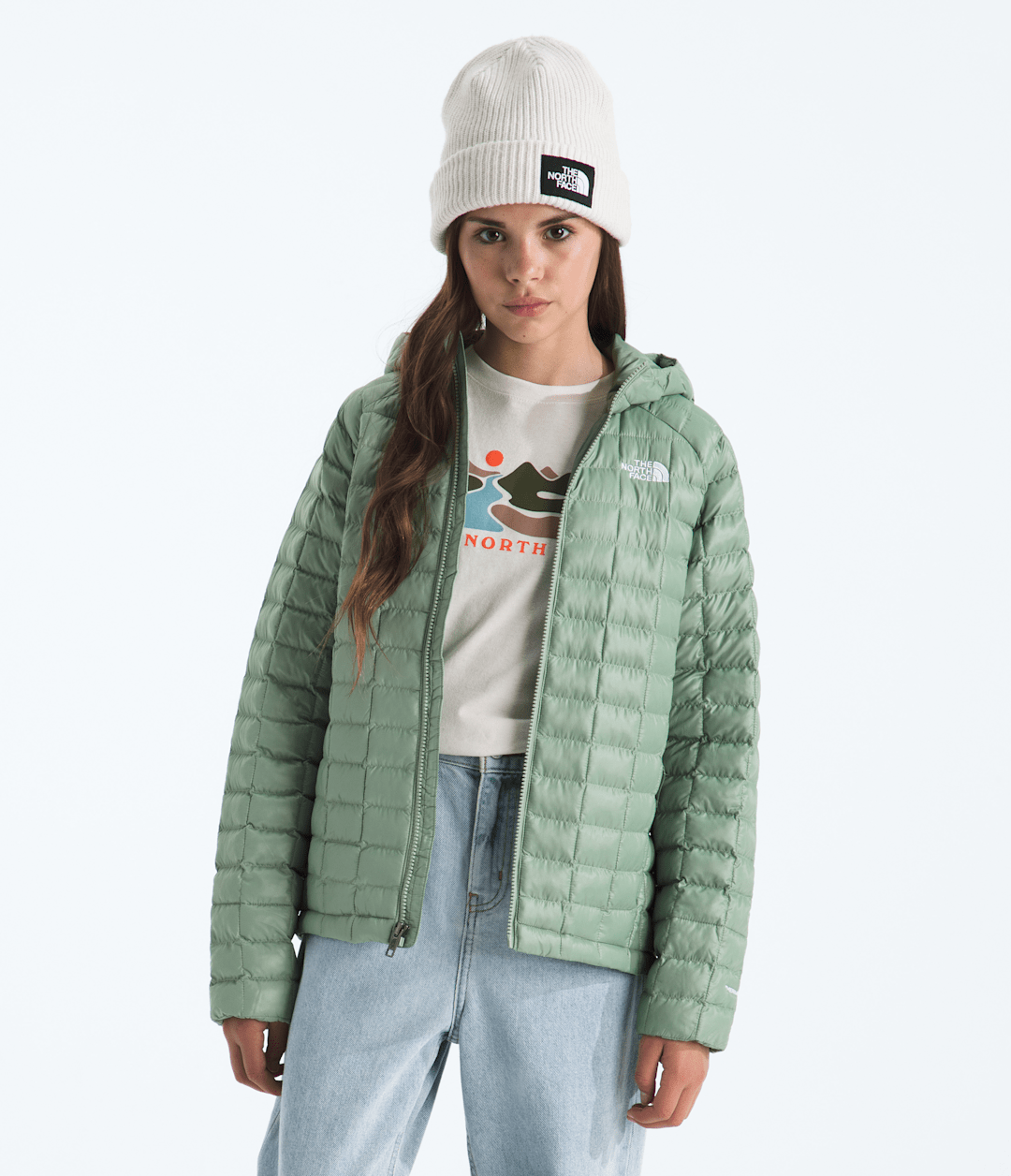 Boys’ & Girls’ THERMOBALL™ Hooded Jacket Slate Moss