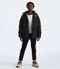 Boys’ & Girls’ North Down Fleece-Lined Short Parka TNF Black