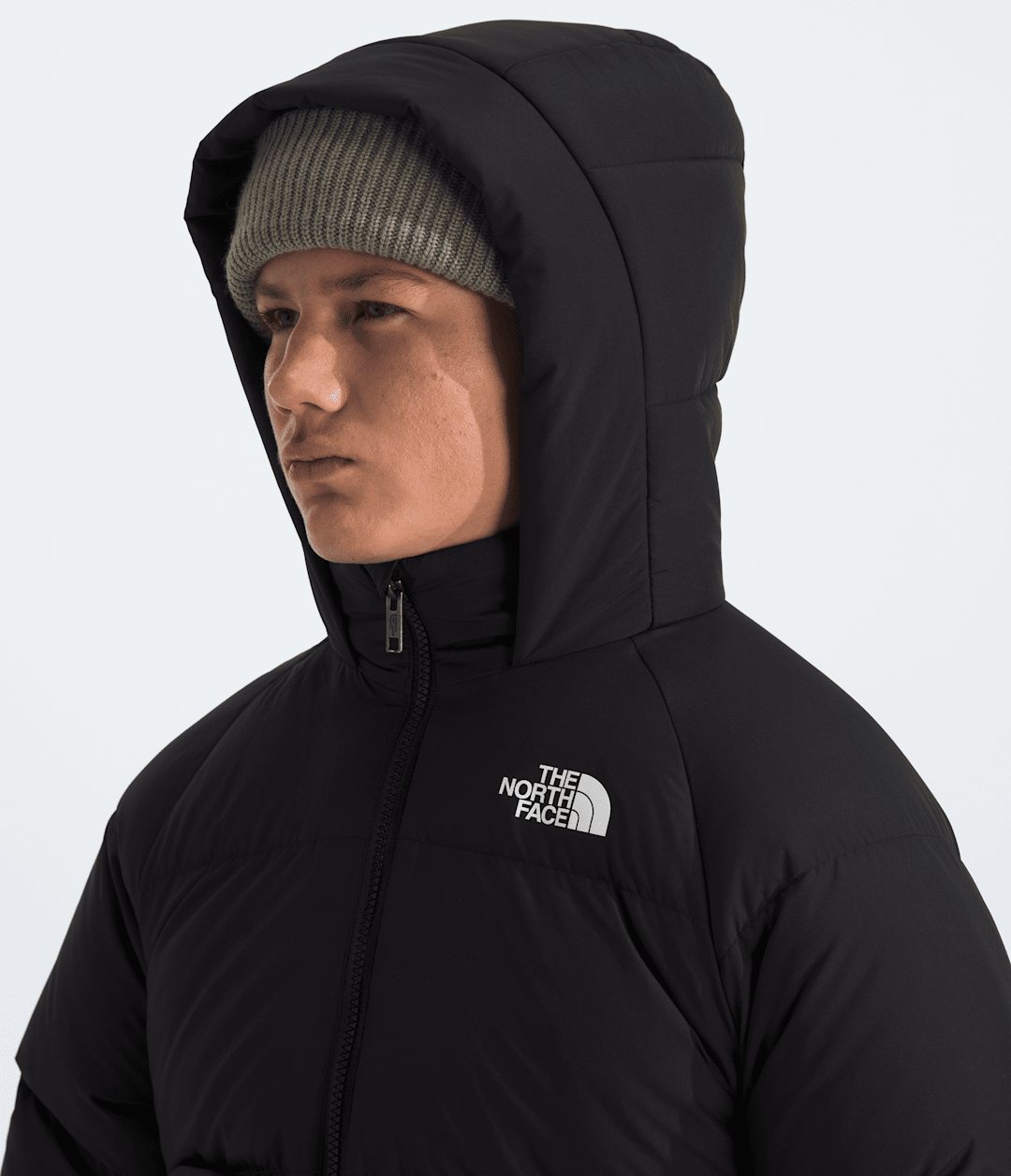Boys’ & Girls’ North Down Fleece-Lined Short Parka TNF Black