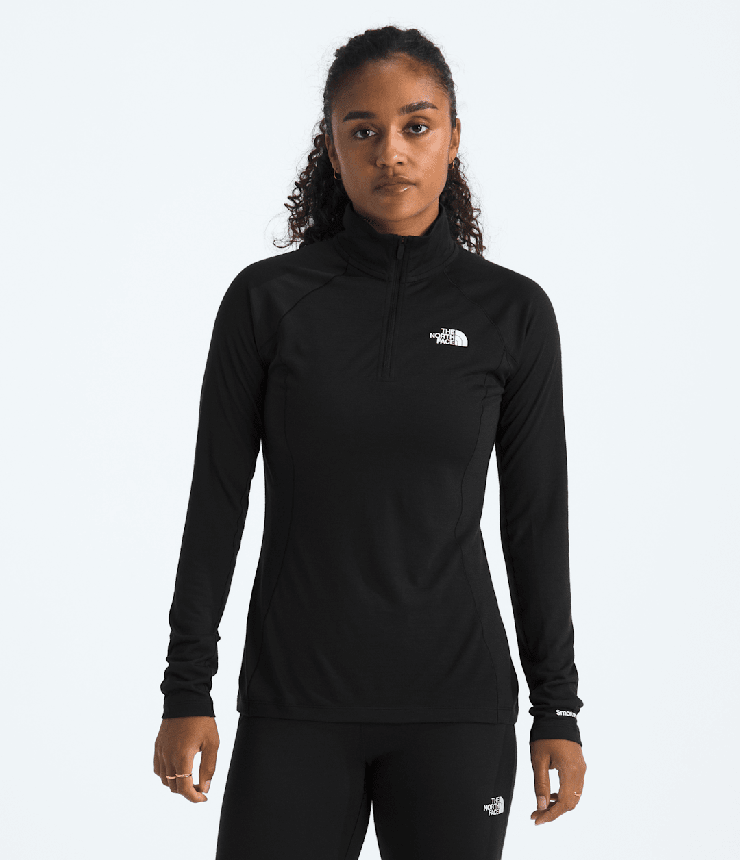 TNF X Smartwool Women’s Merino Blend 150 Long-Sleeve ¼-Zip Black