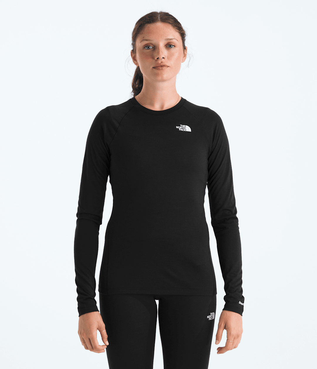 TNF X Smartwool Women’s Merino Blend 150 Long-Sleeve Crew Black