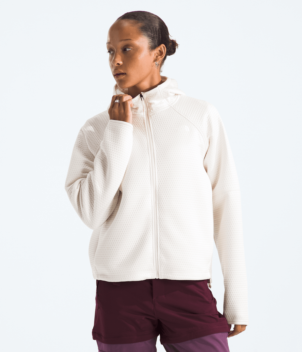 Women’s DOTKNIT™ Thermal Full-Zip Hoodie White Dune