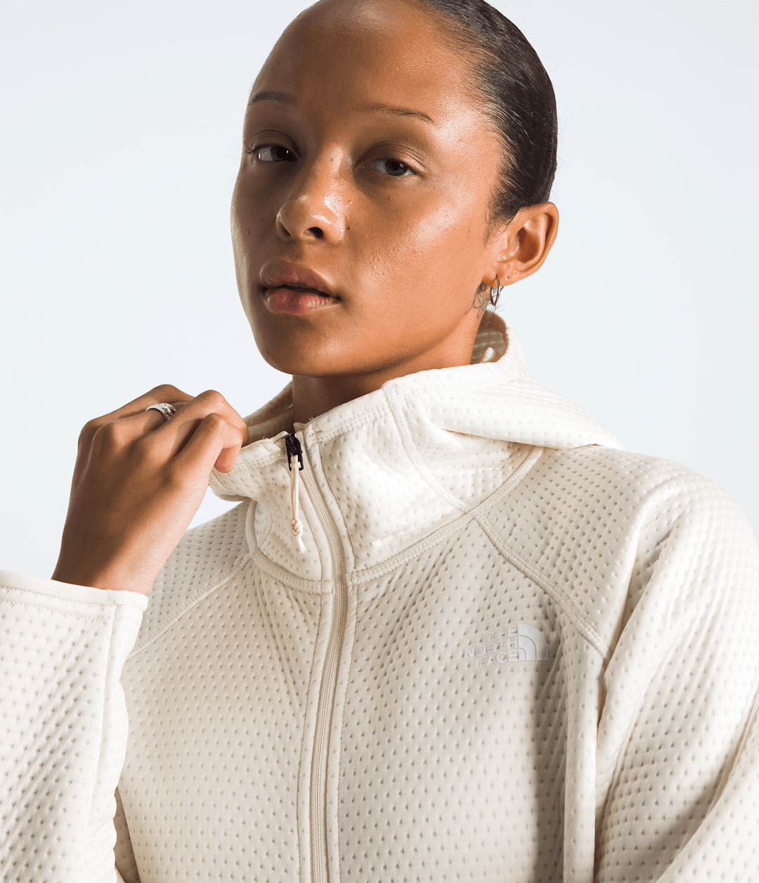 Women’s DOTKNIT™ Thermal Full-Zip Hoodie White Dune