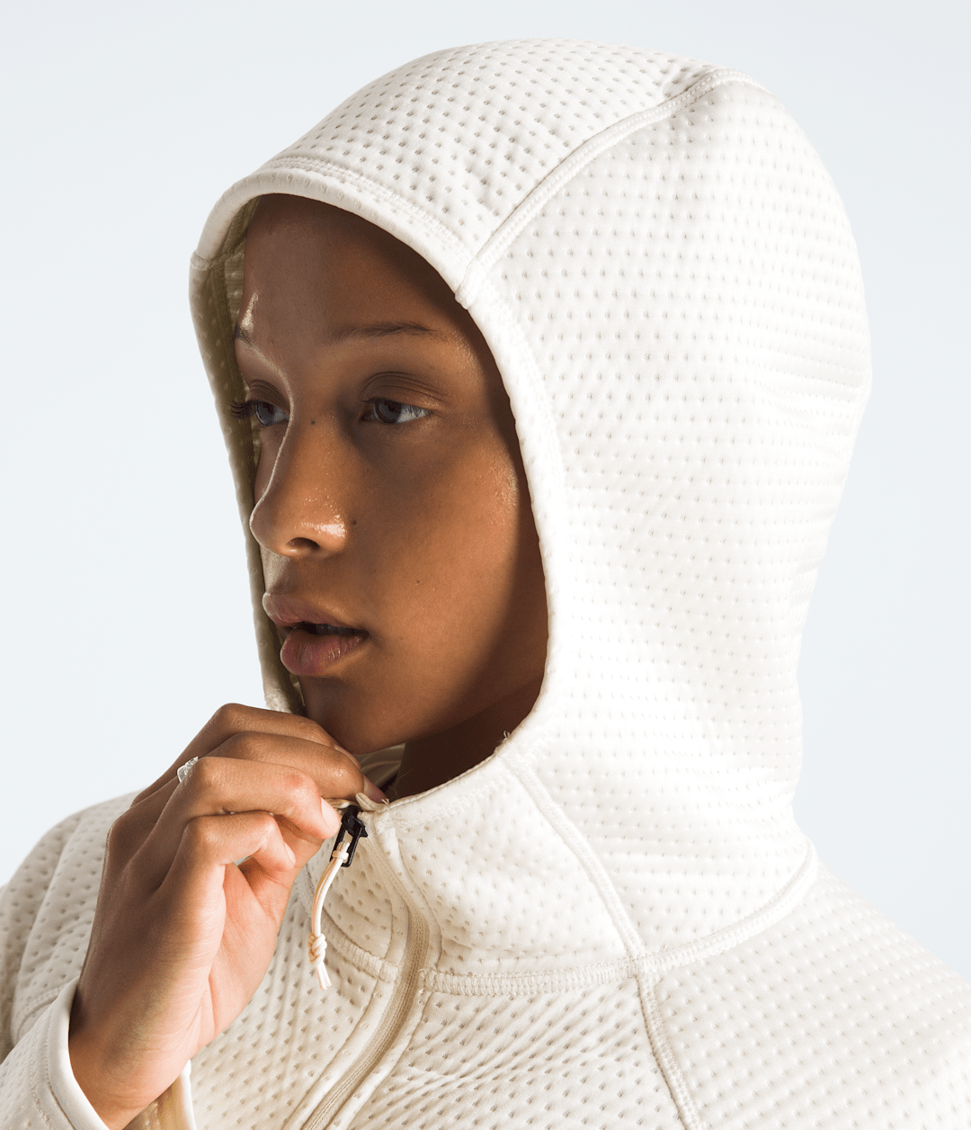 Women’s DOTKNIT™ Thermal Full-Zip Hoodie White Dune
