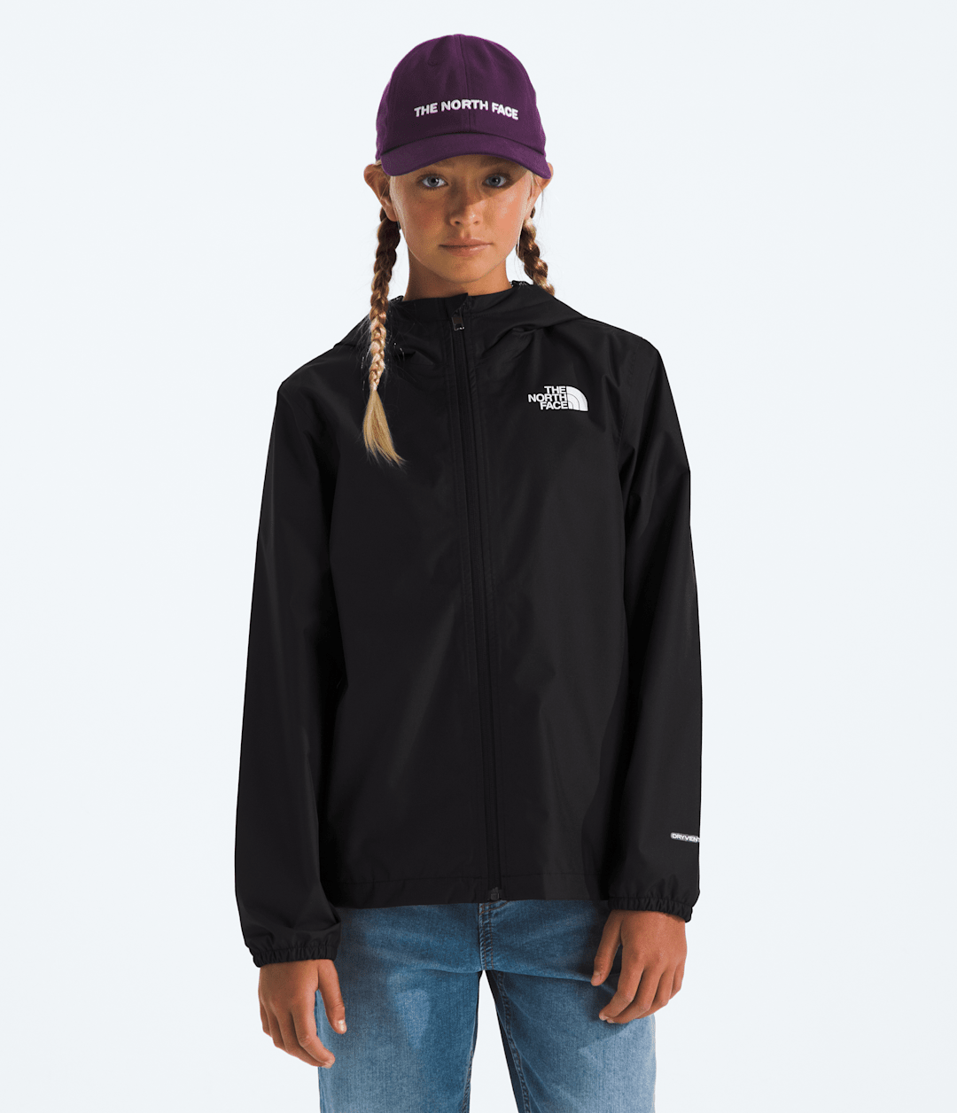 Boys’ & Girls’ Zipline Rain Jacket TNF Black