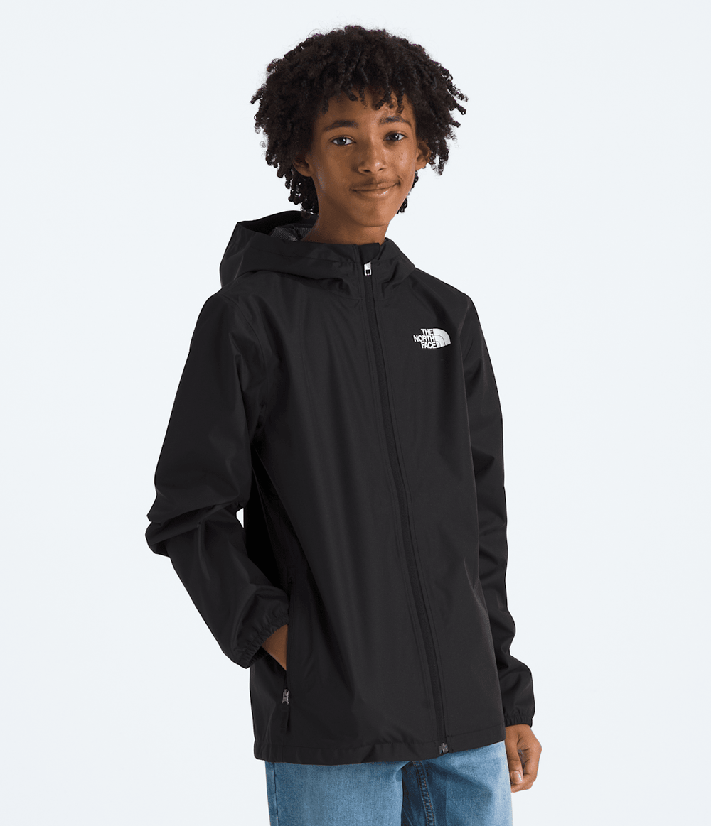 Boys’ & Girls’ Zipline Rain Jacket TNF Black