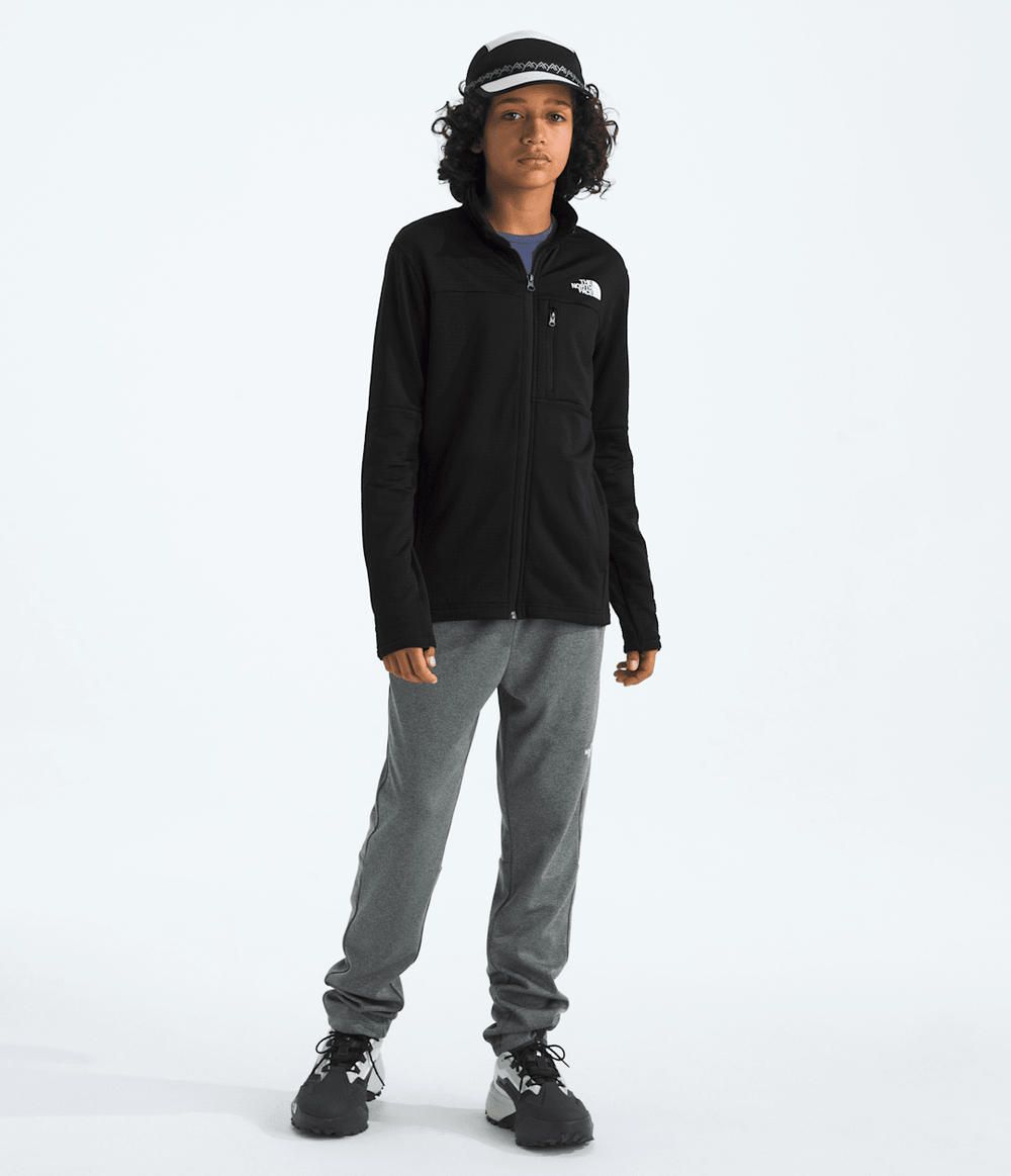Boys’ & Girls’ Hike Mid Layer Full-Zip TNF Black
