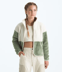 Girls’ Cabin Fleece Full-Zip Jacket White Dune/Bark Mist