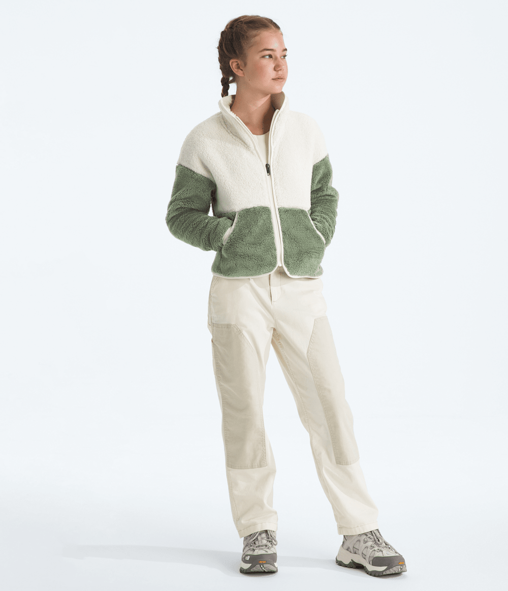Girls’ Cabin Fleece Full-Zip Jacket White Dune/Bark Mist