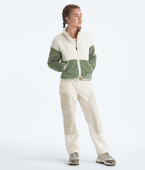 Girls’ Cabin Fleece Full-Zip Jacket White Dune/Bark Mist