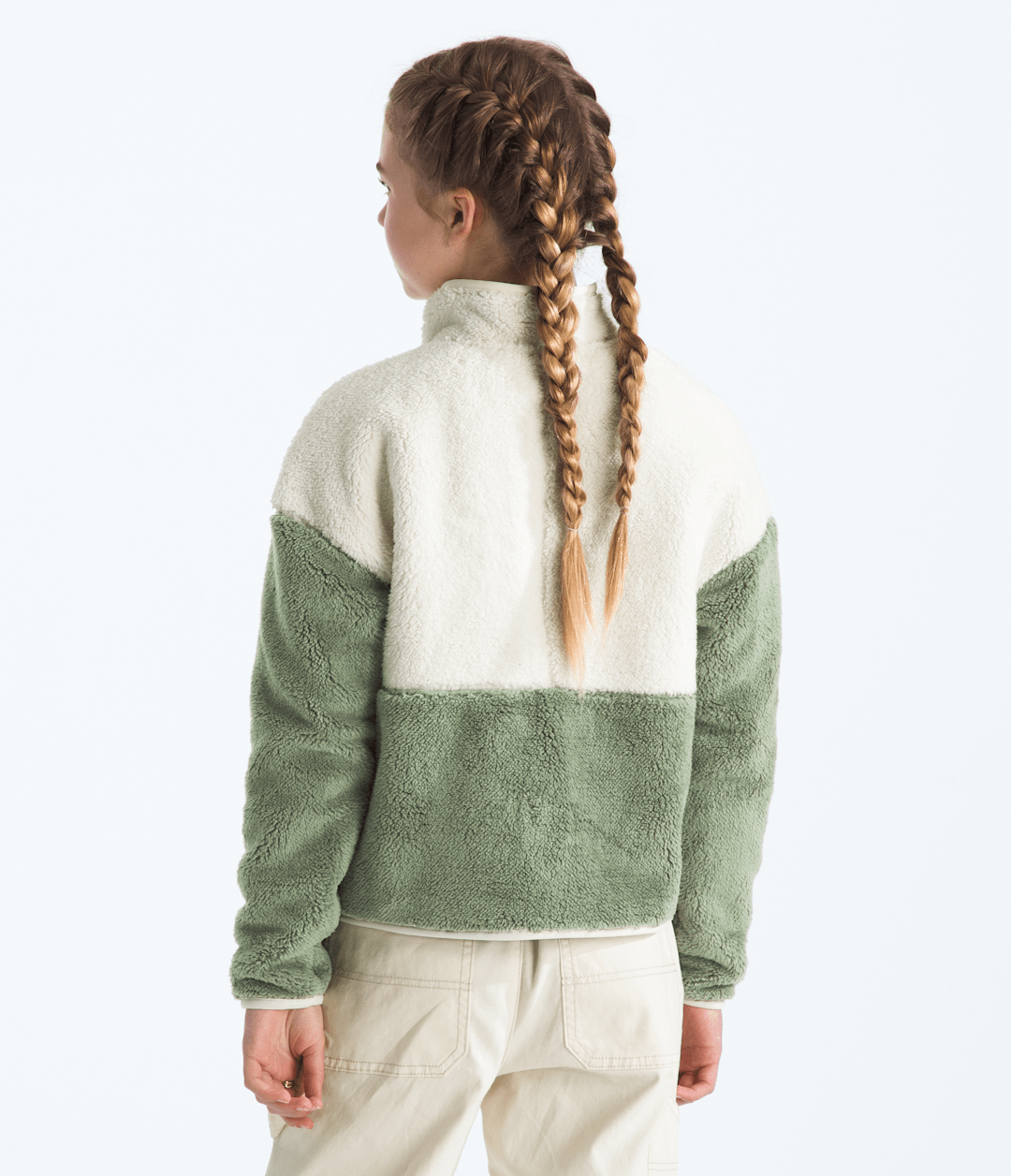 Girls’ Cabin Fleece Full-Zip Jacket White Dune/Bark Mist