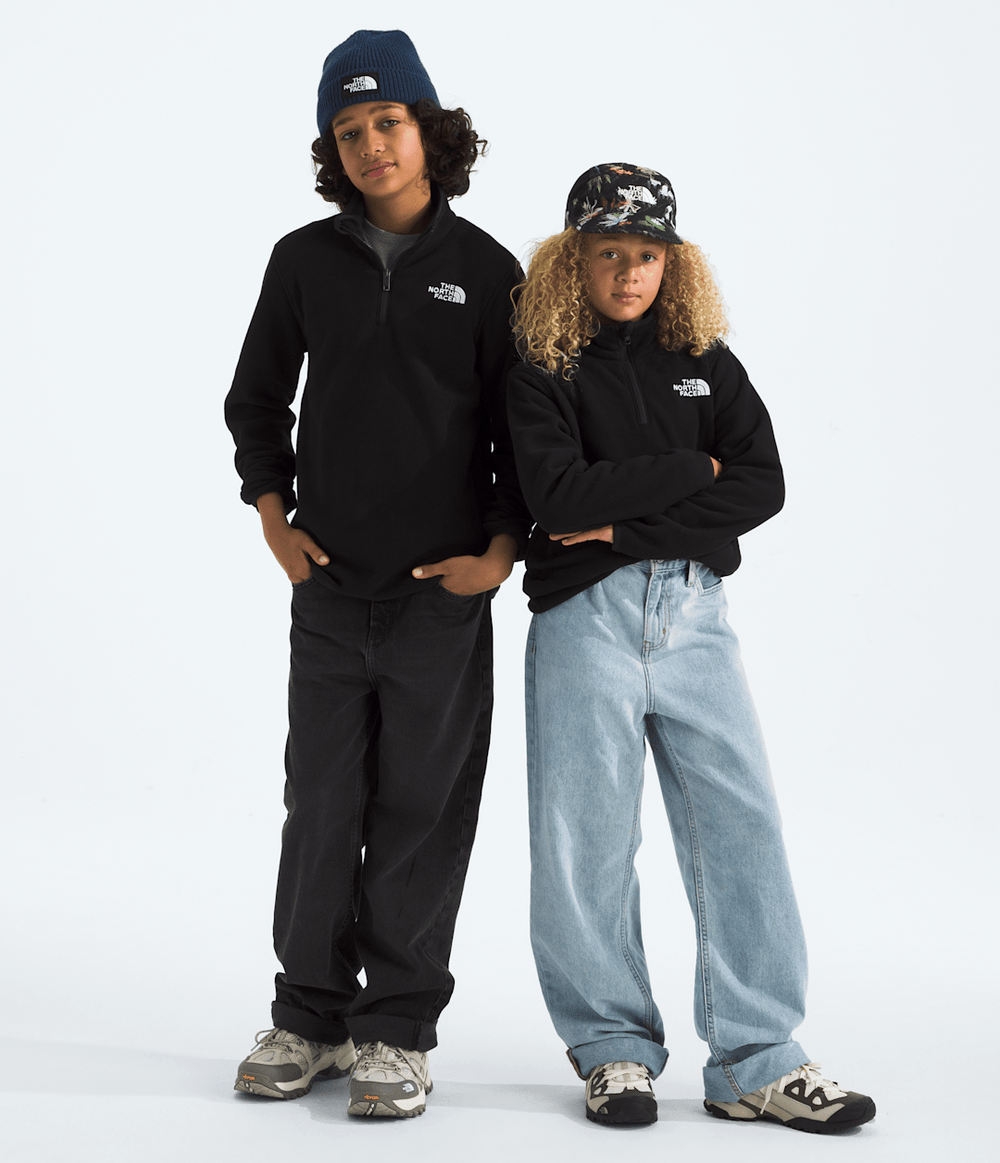 Boys’ & Girls’ Glacier ¼-Zip Pullover TNF Black