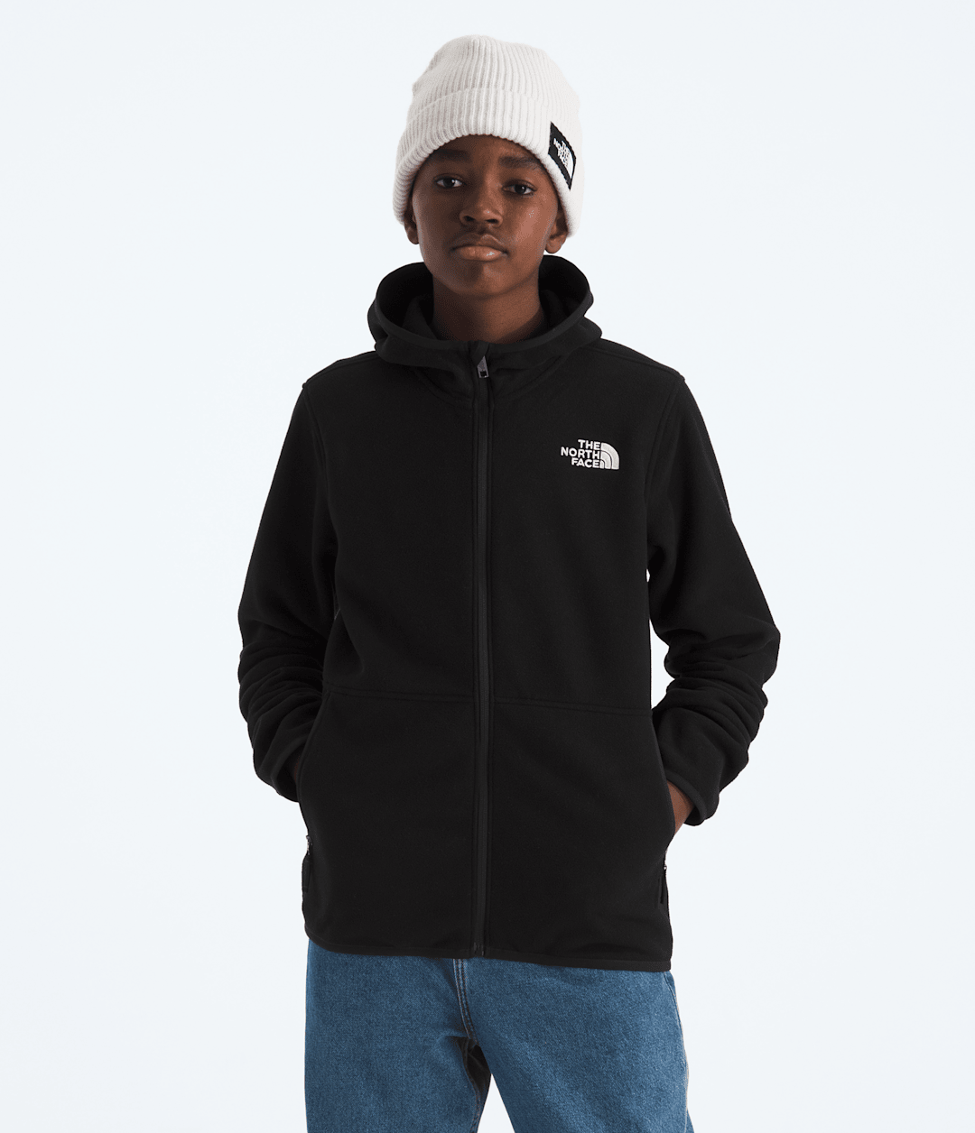 Boys’ & Girls’ Glacier Full-Zip Hoodie TNF Black