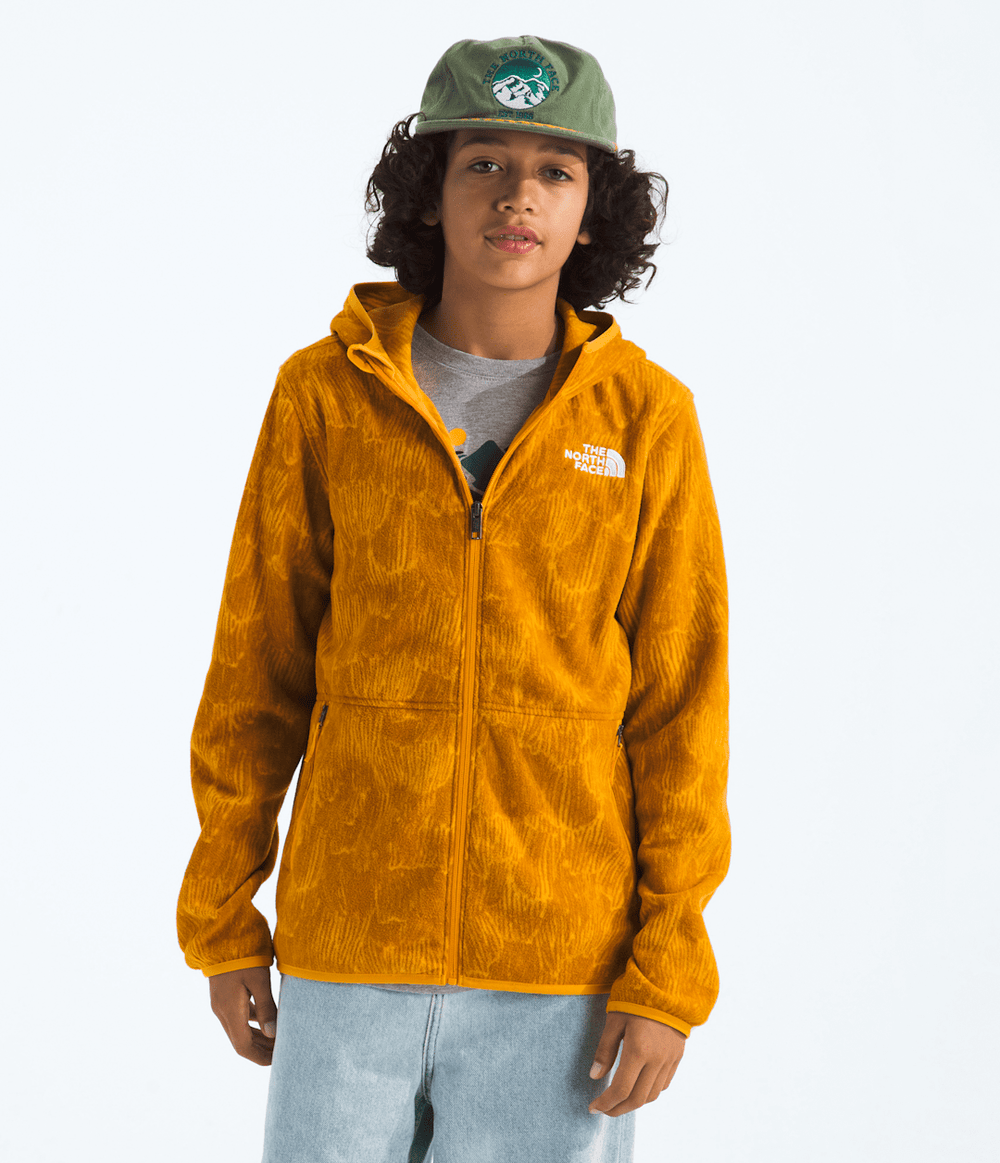Boys’ & Girls’ Glacier Full-Zip Hoodie—Print Summit Gold Regenerative