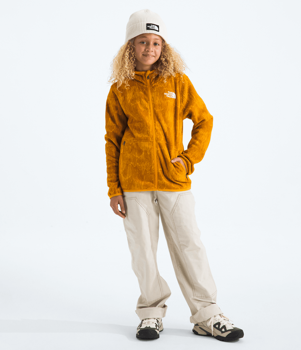 Boys’ & Girls’ Glacier Full-Zip Hoodie—Print Summit Gold Regenerative