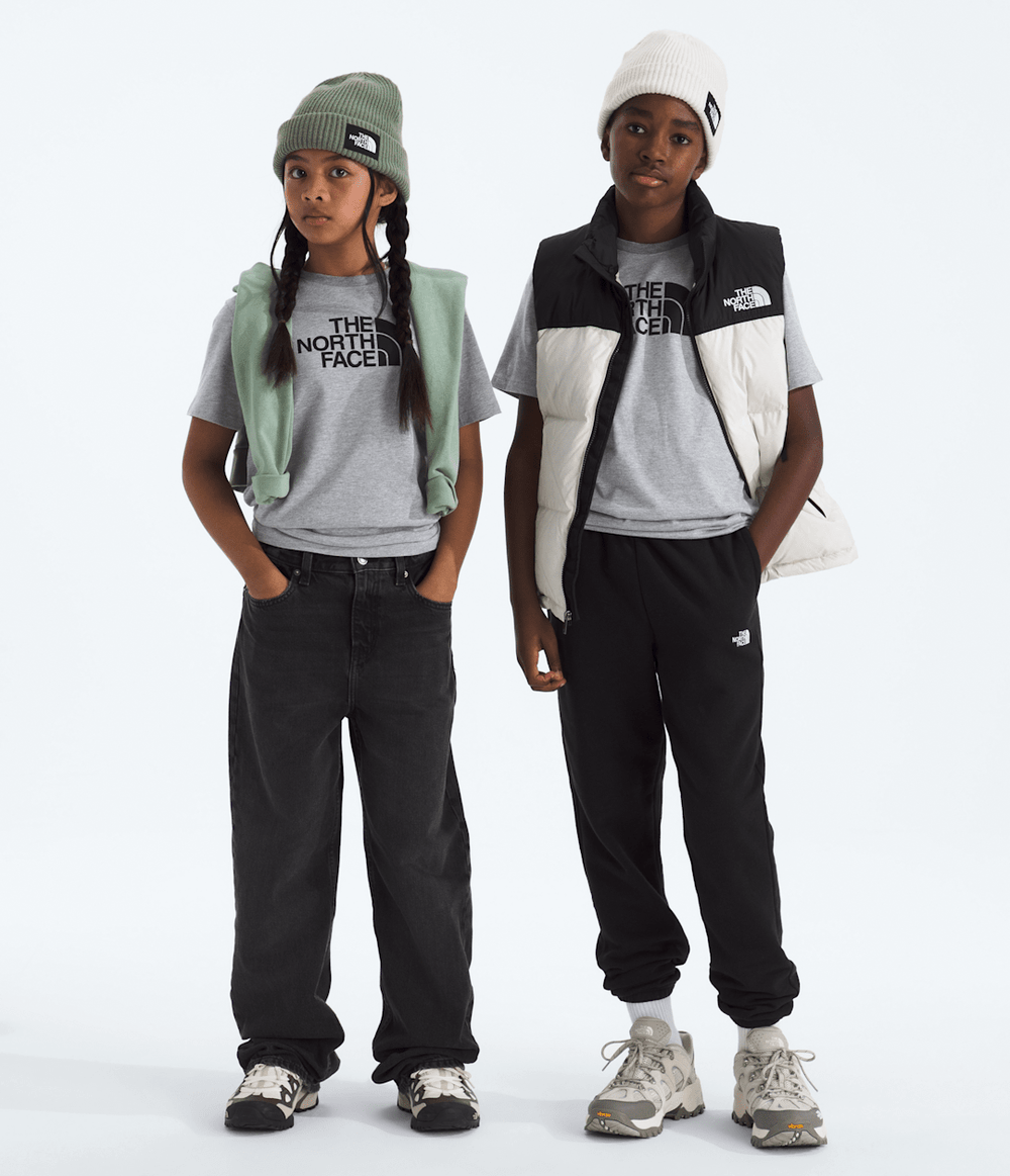 Boys’ & Girls’ Evolution Half Dome Short-Sleeve Tee TNF Pale Grey Heather