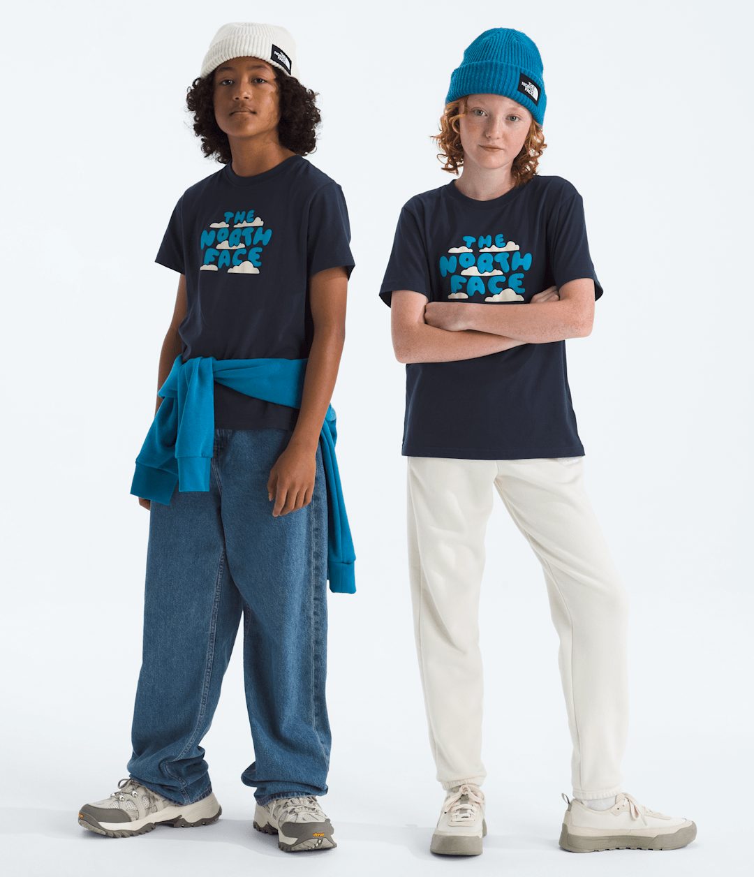 Boys’ & Girls’ Evolution Bubble Cloud Short-Sleeve Tee—Graphic Summit Navy
