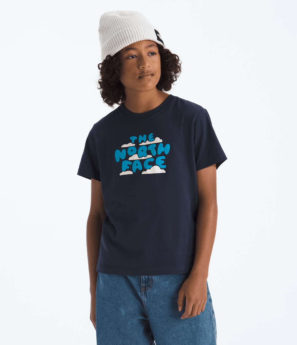 Boys’ & Girls’ Evolution Bubble Cloud Short-Sleeve Tee—Graphic Summit Navy