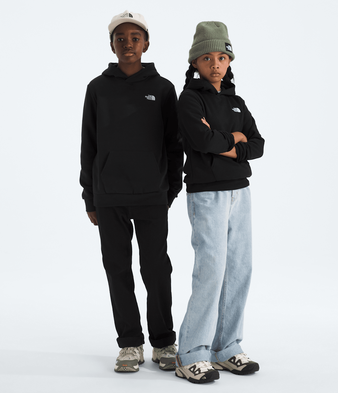 Boys’ & Girls’ Evolution Simple Dome Pullover Hoodie TNF Black