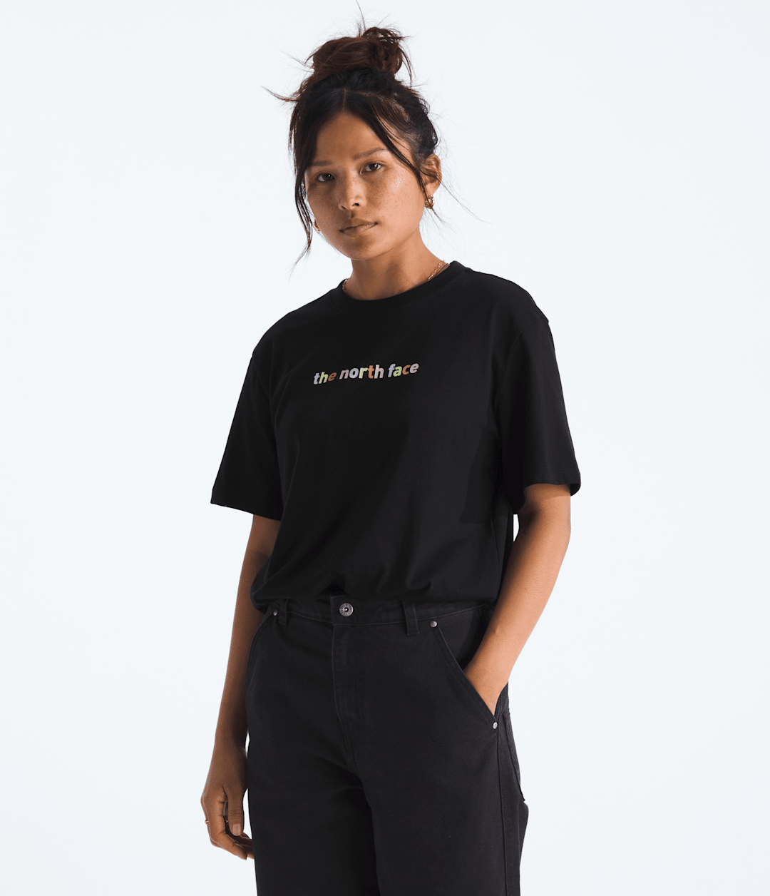 Women’s Evolution Proud Short-Sleeve Tee—Graphic TNF Black