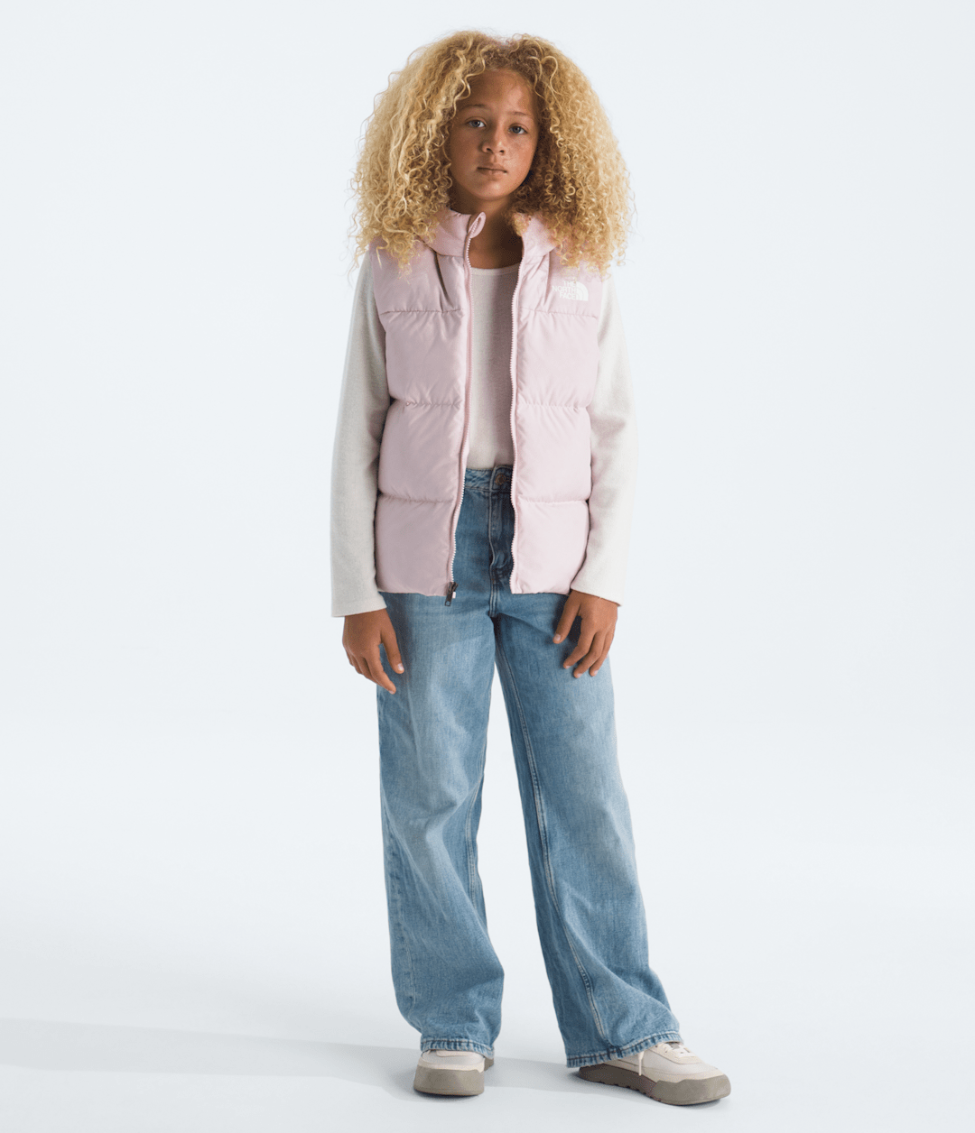 Boys’ & Girls’ North Down Hooded Vest Pale Blossom