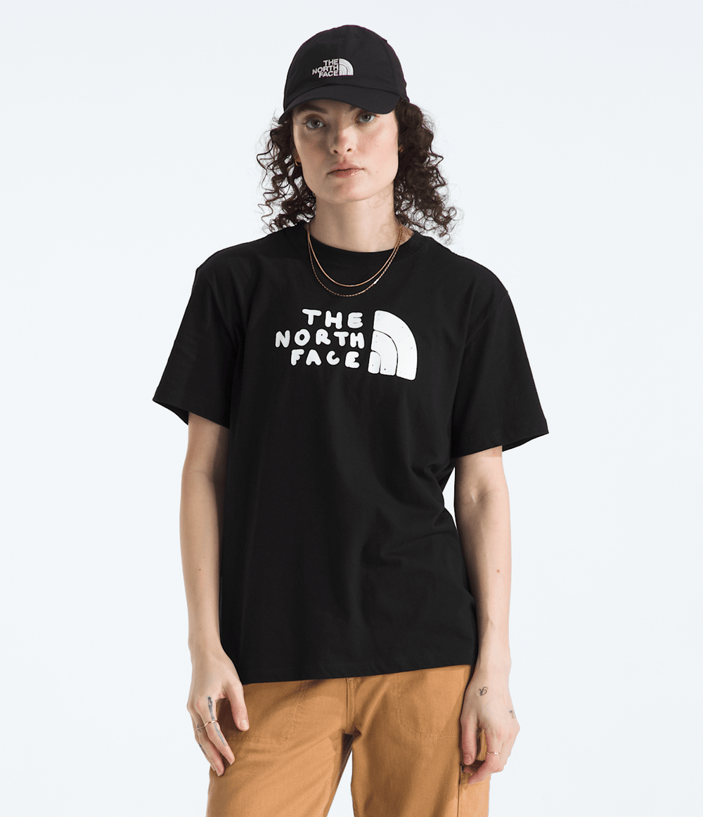 Women’s Evolution Sketch Logo Half Dome Short-Sleeve Tee—Graphic TNF Black