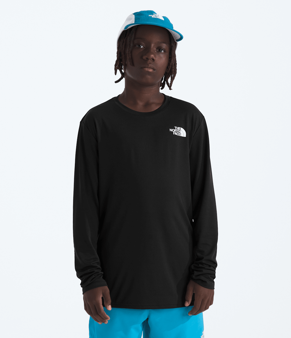 Boys’ & Girls’ 24/7 Long-Sleeve Tee TNF Black