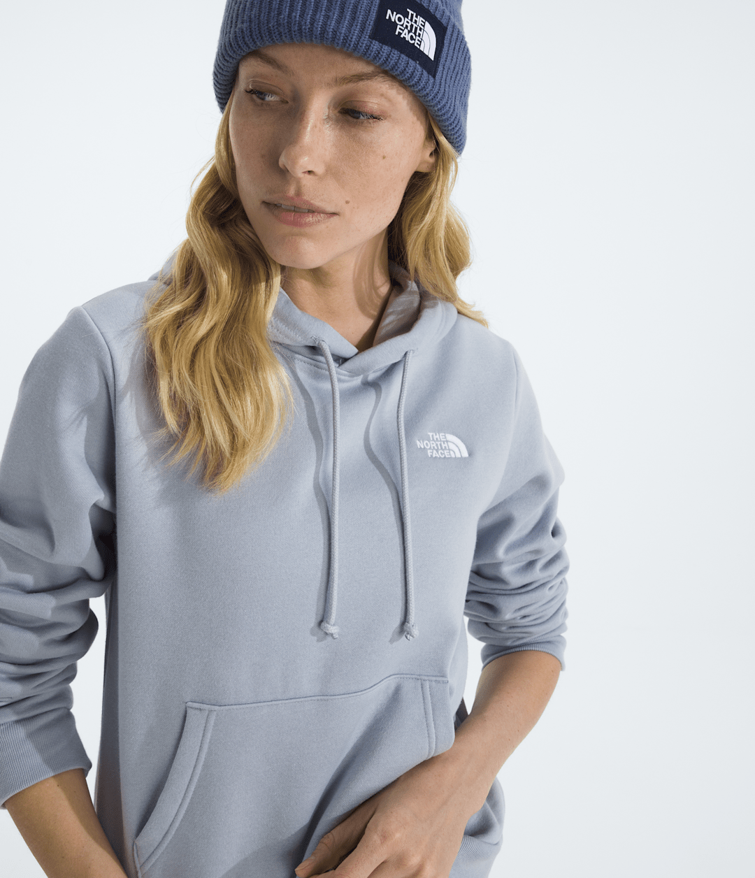 Women’s Evolution Simple Dome Regular Hoodie Blue Flax