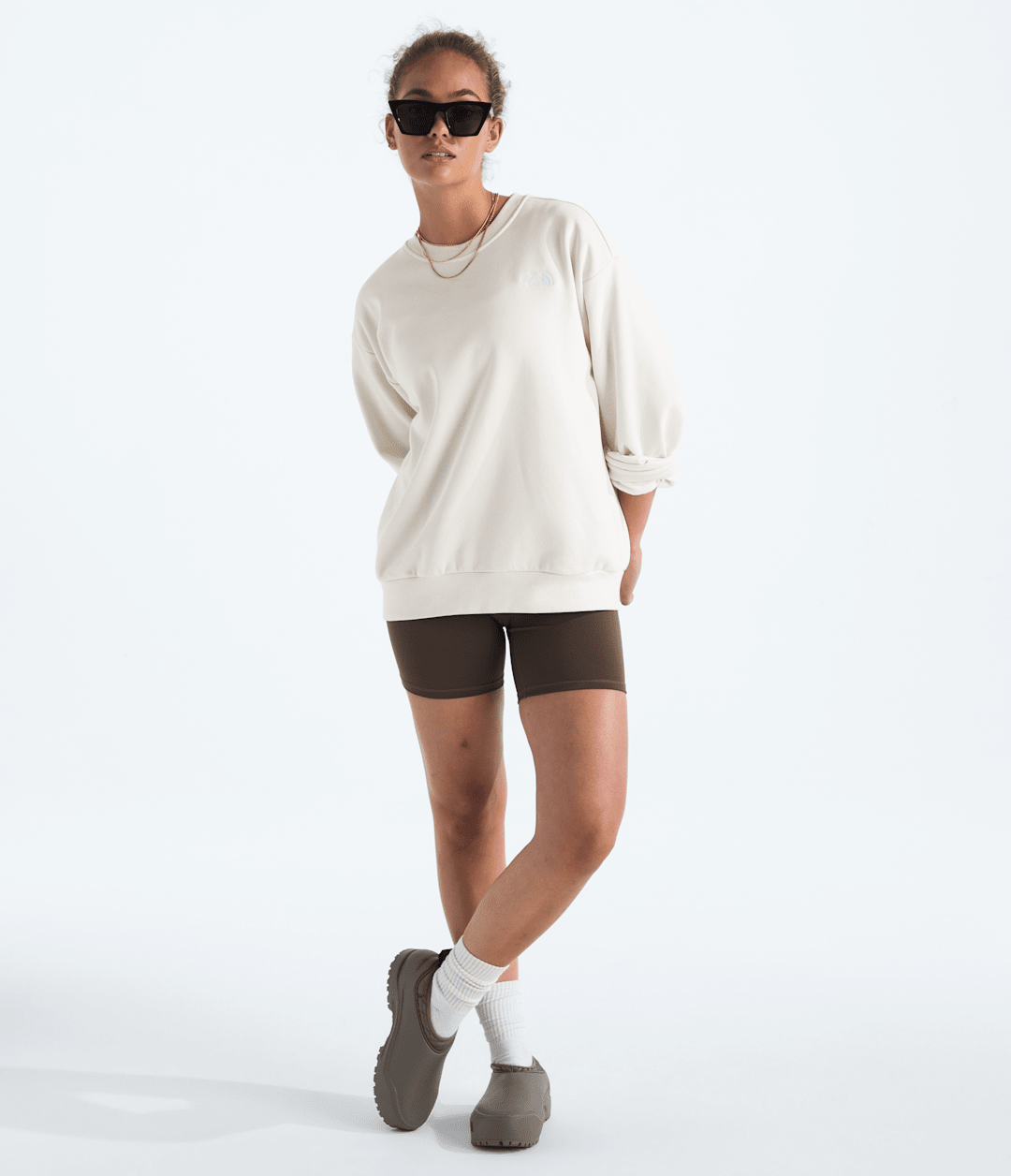 Women’s Evolution Simple Dome Oversized Crew White Dune