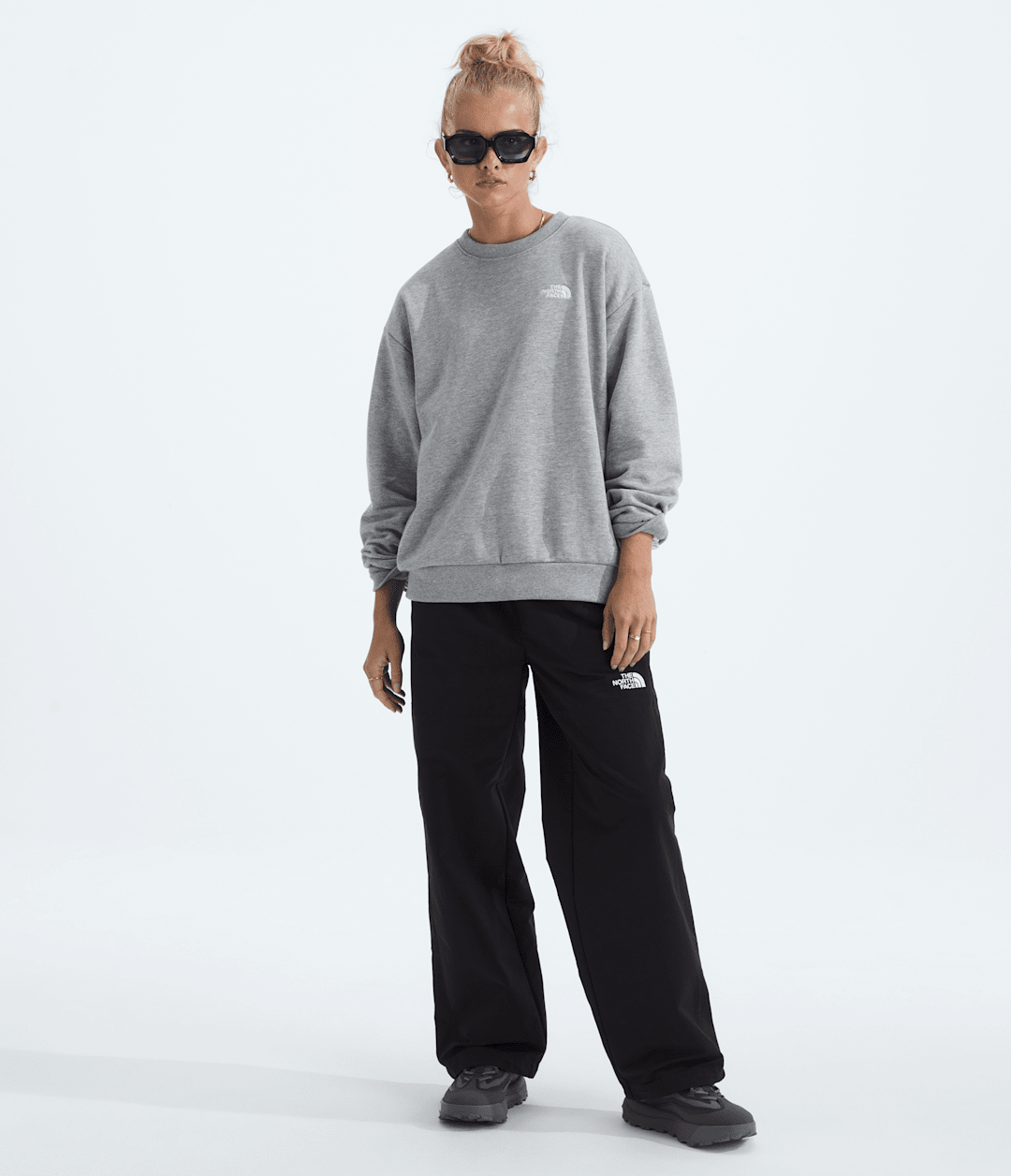Women’s Evolution Simple Dome Oversized Crew TNF Pale Grey Heather