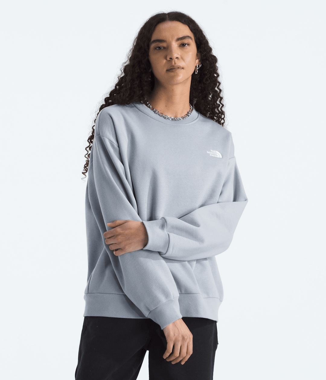Women’s Evolution Simple Dome Oversized Crew Blue Flax